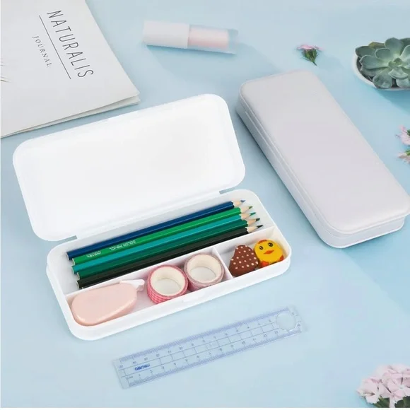 Pick 1: Pencil Case Gray or White - New - Picture 4 of 7